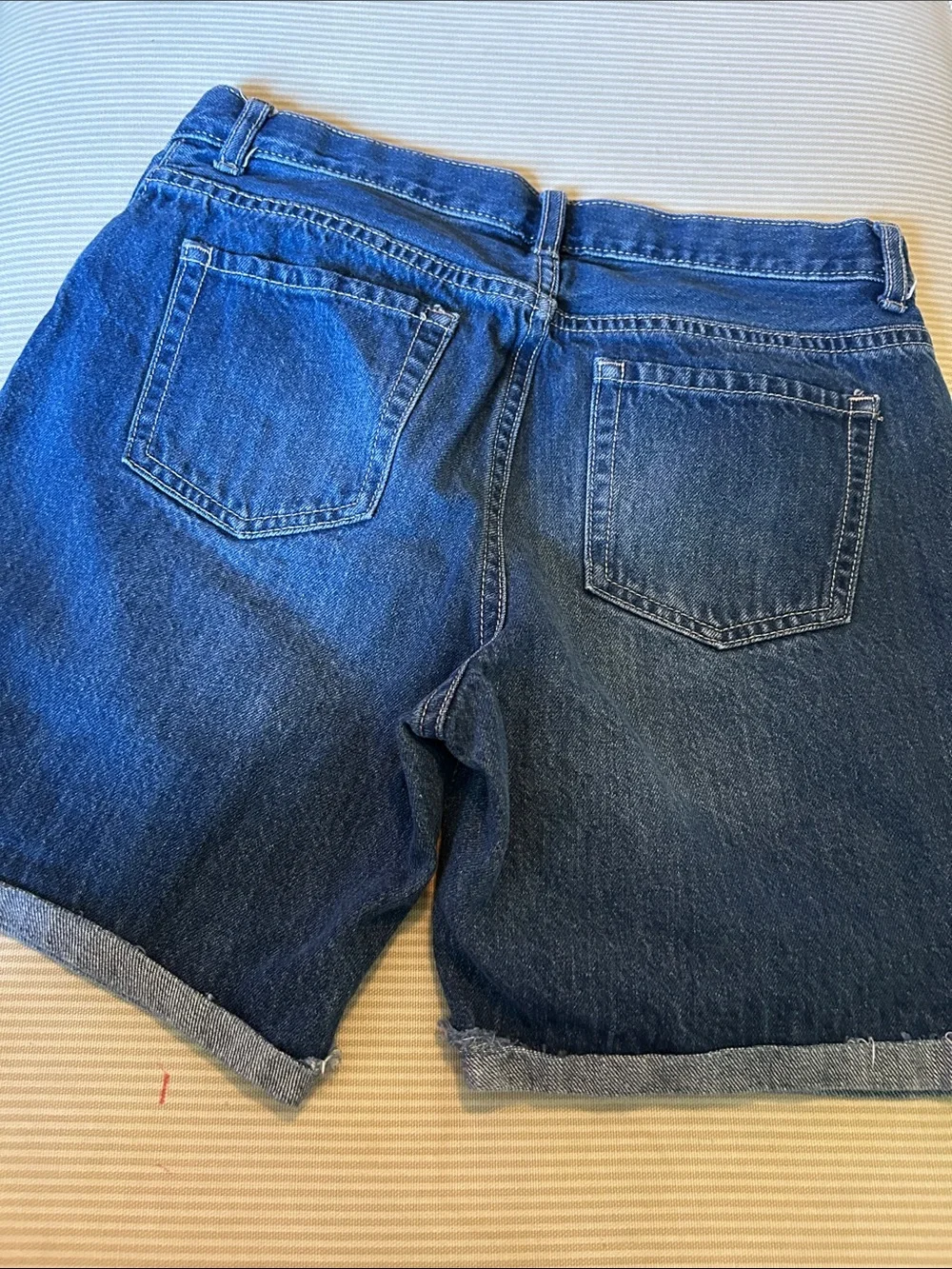 Denim Rolled Cuff Jean Shorts